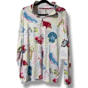 EG-PRO women’s size medium 1/4 zip long sleeve activewear t shirt golf outdoors